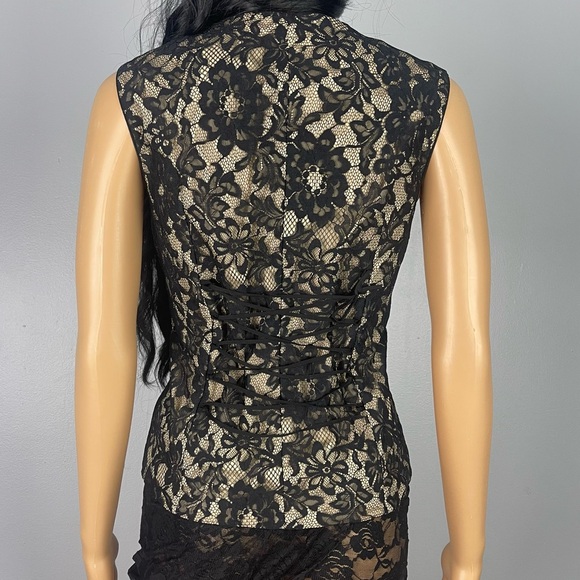 Lace Zipper Corset Top - Picture 3 of 5